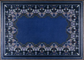 Couverture de livre inférieure avec motif floral, 1886