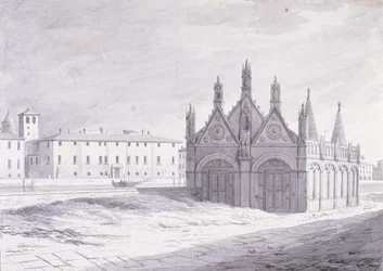 Lungarno, Santa Maria della Spina, Pise (stylo et encre sur papier)
