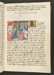 MS Hunter 252 025r Page de Cent Nouvelles Nouvelles, vers 1461-62
