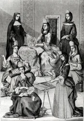 Madame de Maintenon avec ses dames d