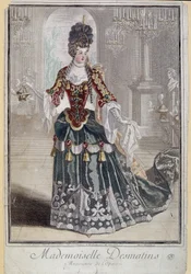 Mademoiselle Desmatins, musicienne (chanteuse) de l