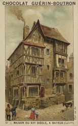 Maison du XIVe Siècle, à Bayeux, Calvados