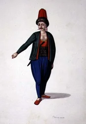 Homme avec un poignard, période ottomane, troisième quart du 18ème siècle