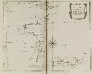 Carte de la France, c.1693