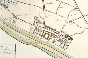 Carte de Suresnes et de son annexe, Puteaux, 1669