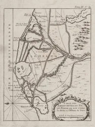 Carte du delta du Nil
