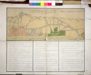 Carte montrant le Château de Puteaux, 1722
