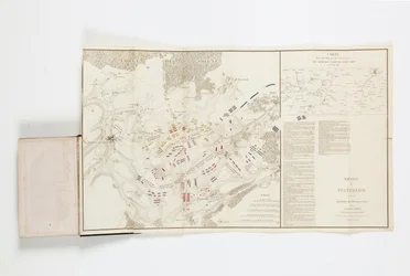 Carte montrant les mouvements des maréchaux Grouchy et Blücher