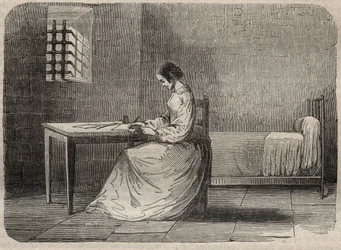 Marie Fortunée Capelle, Marie Lafarge (Madame) (1816-1852) criminelle française dans sa prison