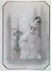 Marie Taglioni dans "La Sylphide", opéra italien