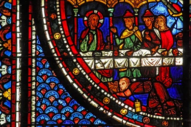 Fenêtre de Marie-Madeleine : Marie chez Simon