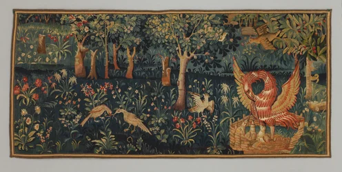 Millefleurs avec Pélican dans sa piété, début du
XVIe siècle (Laine)