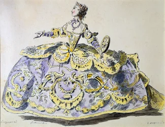 Mlle Laguerre en Fortune, fac-similé par A. Guillaumot fils (gravure à la main)