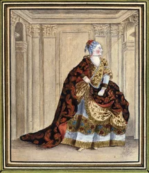 Mlle Clairon dans le rôle de Pulchérie dans Héraclius de Corneille