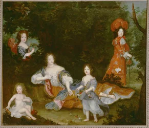 Mme de Montespan, maîtresse de Louis XIV ... (peinture sur toile)