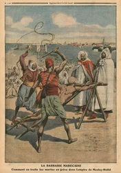 Barbarie marocaine, comment les marins en grève sont traités, illustration de 