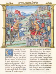 Bataille de Montlhéry pendant la Guerre de la Ligue du Bien Public, 14 juillet 1465, des Mémoires de Philippe de Commynes (1445-1509)
