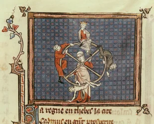 Ms 1044 Fol.74 La Roue de la Fortune, de l
