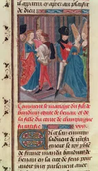 Mariage de Baudouin VI et Marie, fille du comte de Champagne, de l