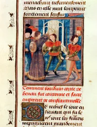 Ms 149 t.3 fol.183v Comment Baudouin Ier (1171-1205) sixième comte de Hainaut, a été couronné empereur de Constantinople en 1204, de l