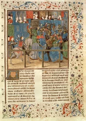 Ms 149 t.3 fol.82 Une scène de tournoi, de l