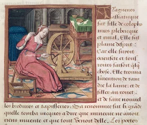 Ms 17 Arachné, de Vie des Femmes Célèbres, vers 1505