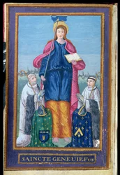 Ms 1847 Représentation de Sainte Geneviève, d