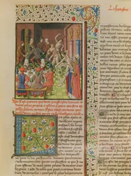 Ms 246 fol.151r Temporel et Terminal, de la traduction française de De Civitate Dei par Saint Augustin d