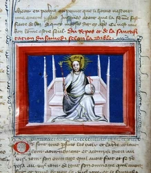 Ms 314 Dieu en majesté, de la Bible des Grands Augustins