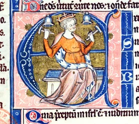 Initiale historiée A d