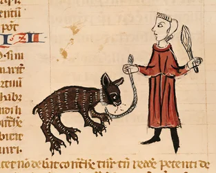 Ms. 372, fol. 241v : Un montreur d