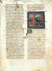 Ms 403 fol.163 Bataille entre chevaliers, de Roman d