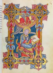 Ms 479 fol.33 St. Luc, des Évangiles de l