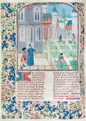 Ms 5064 f.151v Le Jardin, illustration de Le Livre des Prouffitz Champestres par Pietro de Crescenzi (1230-132021)