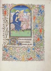 La fuite de la Sainte Famille, du Livre d