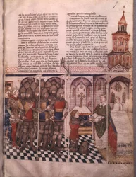 Ms Fr 343 fol. 7 La quête du Saint Graal et la mort d