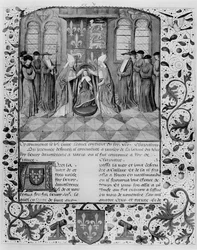 Ms. Fr. 83, fol. 205, couronnement d