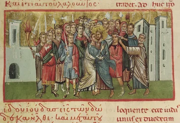 Ms Gr 54, fol. 99, Le Baiser de Judas