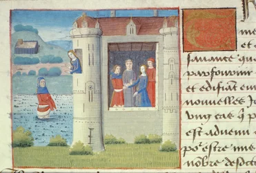 Ms Hunter 252 f.127v Mariage, des Cent Nouvelles Nouvelles, 1462