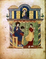 Ms Lat 8878 fol.1v Jésus présentant l