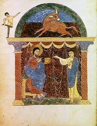 Ms Lat 8878 fol.3v Jésus présentant l