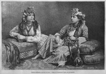 Femmes musulmanes de Sidon, de La Syrie d
