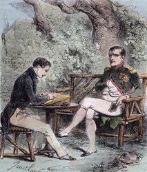 Napoléon à Sainte-Hélène - Napoléon dicte ses mémoires à Emmanuel Pons de Las Cases - De Emmanuel de Las Cases, Napoléon, Mémorial de Sainte-Hélène