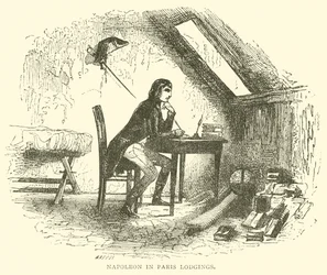 Napoléon dans les logements parisiens (gravure)