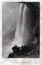 Les chutes du Niagara (gravure, vers 1860)