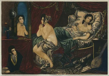 Nuit, coucher, début du XIXe siècle