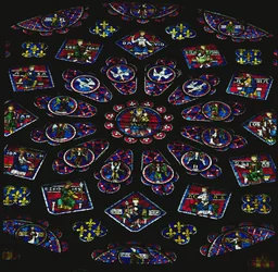 Rosace nord, vitrée par 1234