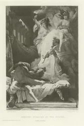 Oreste poursuivi par les Furies (gravure)
