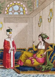 Prince héritier ottoman avec sa sultane favorite, c.1813