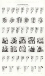 Page de Vignettes Typographiques (gravure)